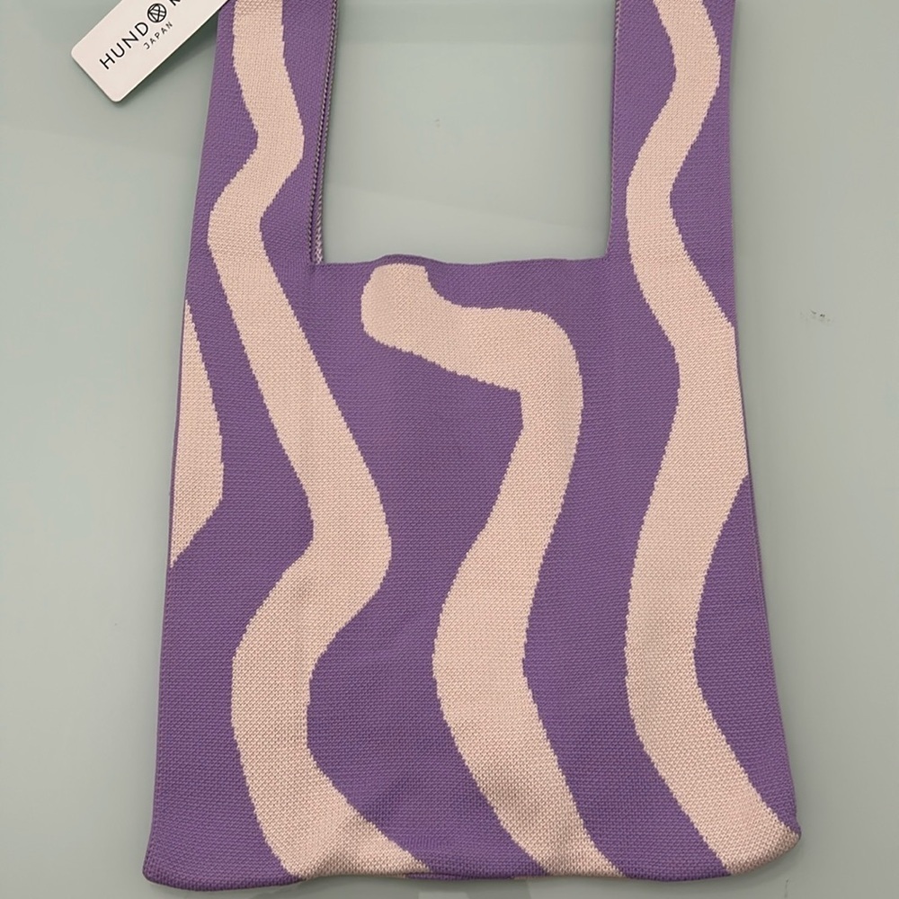 NWT Hundred Japan Style Swirls Knit Bag